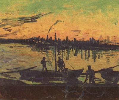 Vincent Van Gogh Coal Barges (nn04) Sweden oil painting art